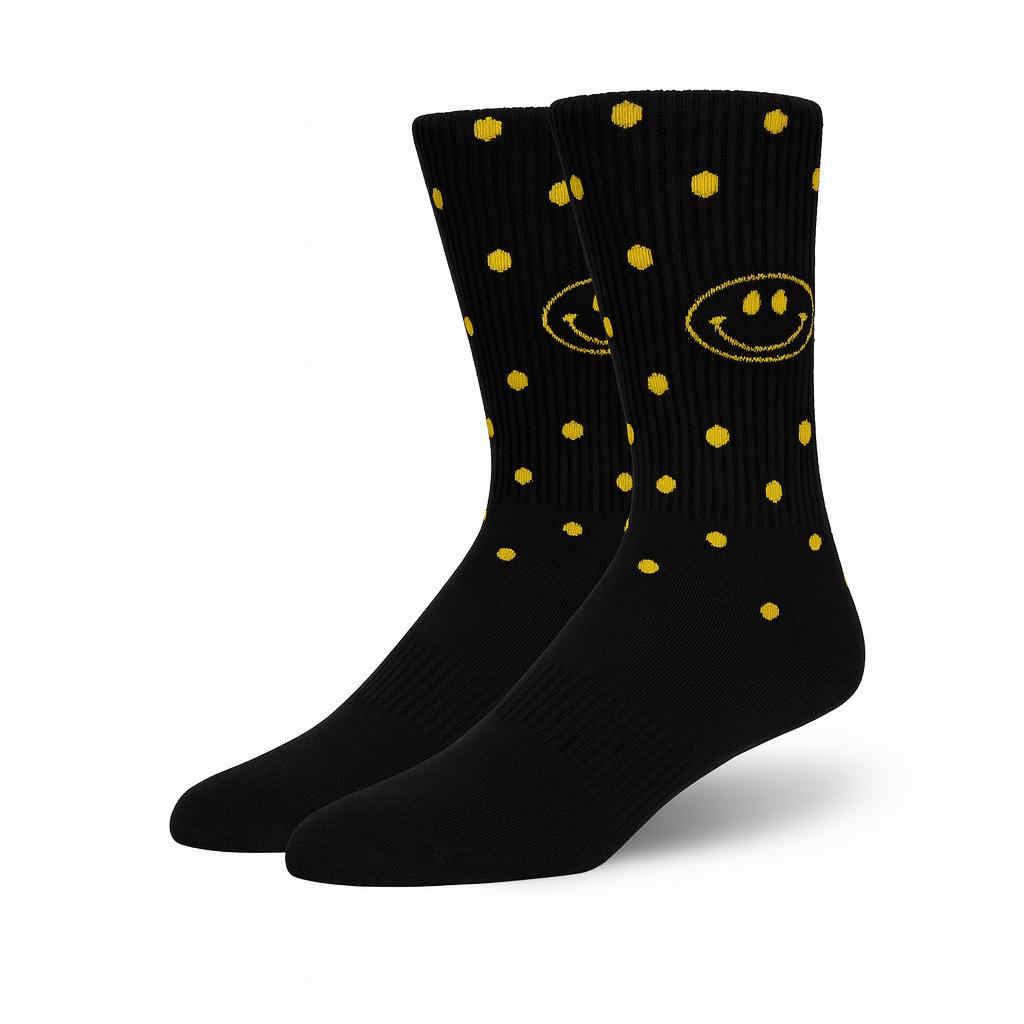 Black Burst of Light Socks